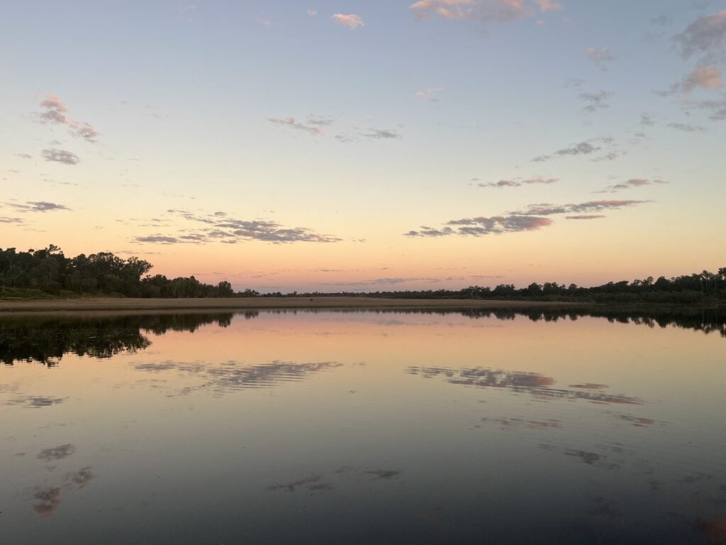 Sunset on River